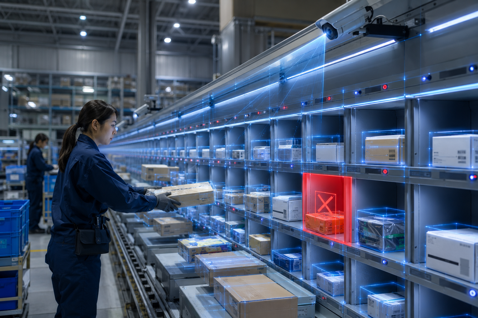 仕分け・出荷ミスを減らしたい現場のイメージ
